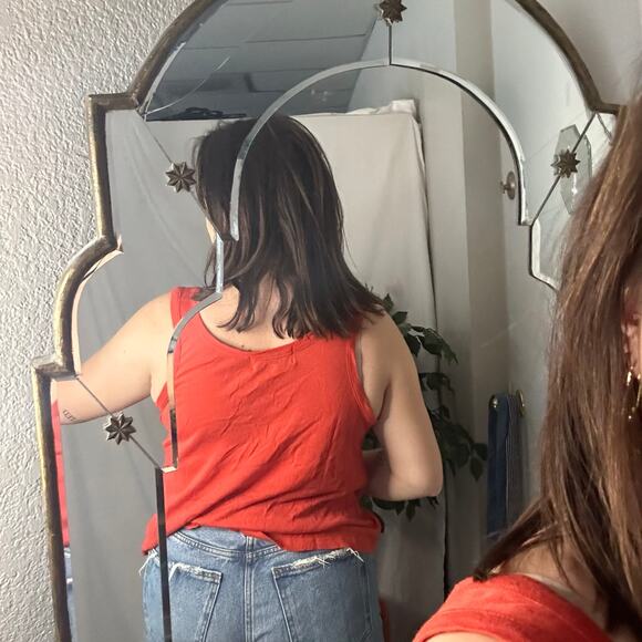 Wildfox All American Girl Scoop Neck Tank Top Red Size Small - Picture 3 of 5